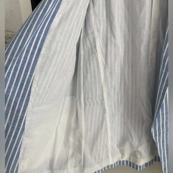 ESQUALO 100% Cotton Striped Nautical coastal Blazer Size M-L (See decription) - Picture 7 of 12